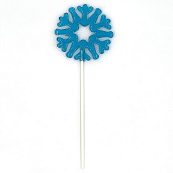 Леденец на палочке "Снежинка 1" 21см*7,5 см*0,5 см