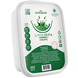 Пюре замороженное "AGROBAR" Алое Вера без сахара 250 гр