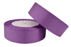 Лента атласная 2,5 см Светло-фиолетовый 23 м