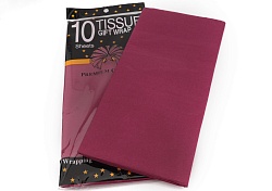 Бумага Тишью бордовый 51*66 см 10 листов
