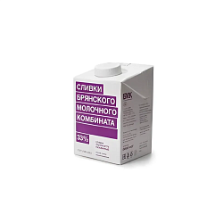 Сливки "БМК" 33% 0,5 л