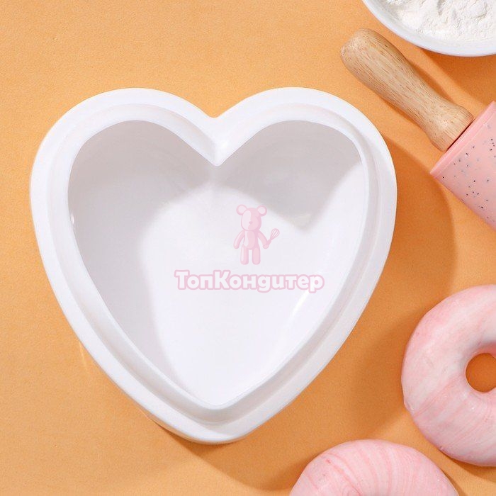 Форма "Сердце" 15,5 см*15,5 см*5,5 см